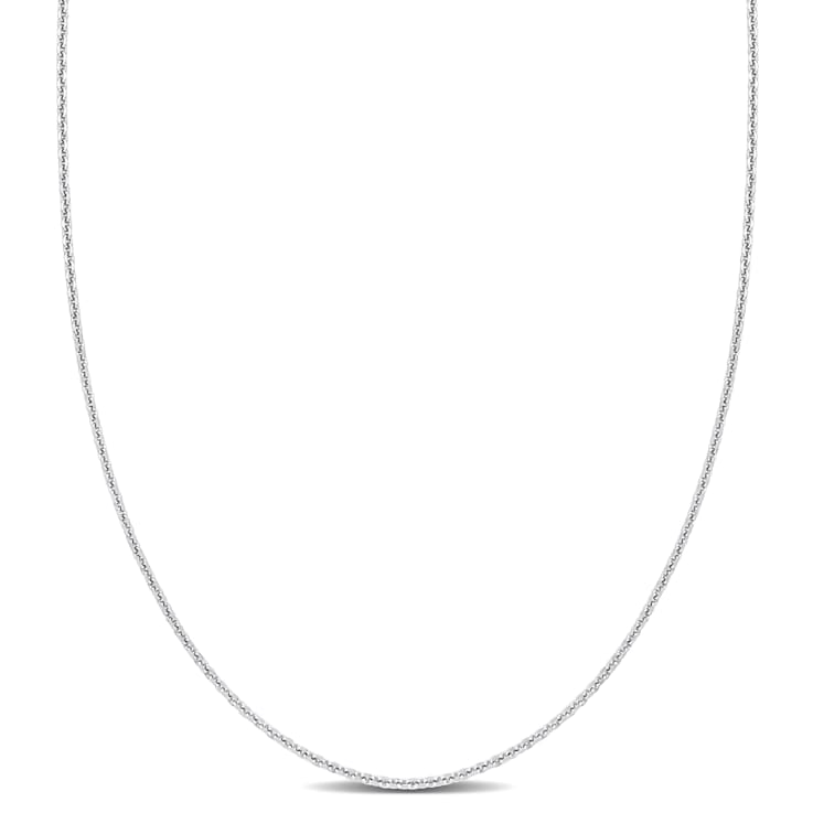 Cable Chain Necklace in Platinum, 18 in
