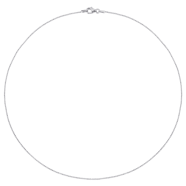 1MM Ball Chain Necklace in Sterling Silver