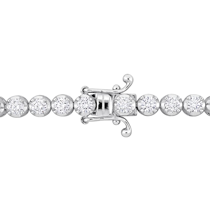 3 3/4 CT TW Lab-Grown Diamond Tennis Bracelet in 14K White Gold