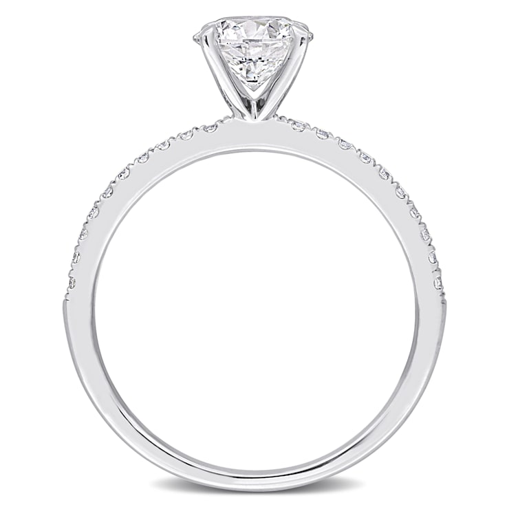 1 1/6 CT TW Lab-Grown Diamond Engagement Ring in 14K White Gold