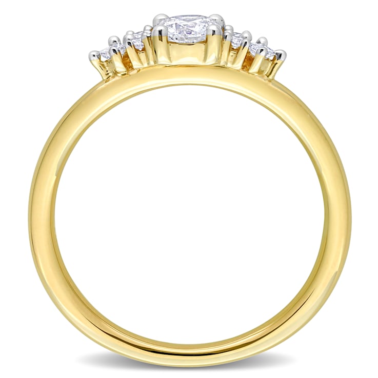3/8 CT TW Diamond Ring in 14K Yellow Gold