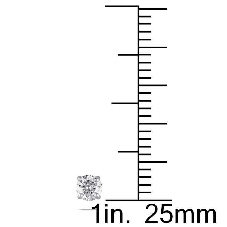 1/3 CT TW Diamond Stud Earrings in Sterling Silver
