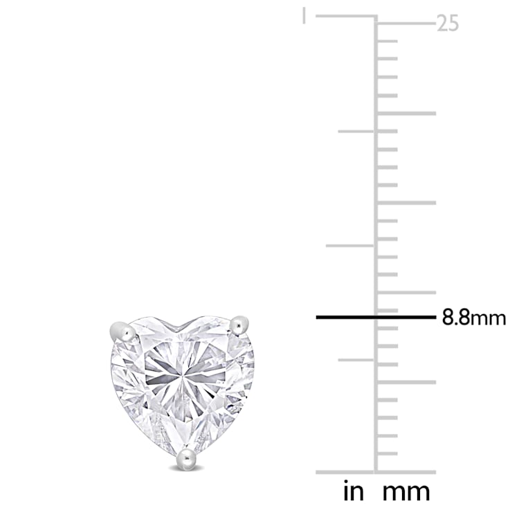 4 CT DEW Created Moissanite Stud Earrings in Sterling Silver