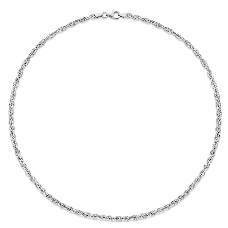 3.7MM Singapore Necklace in Sterling Silver