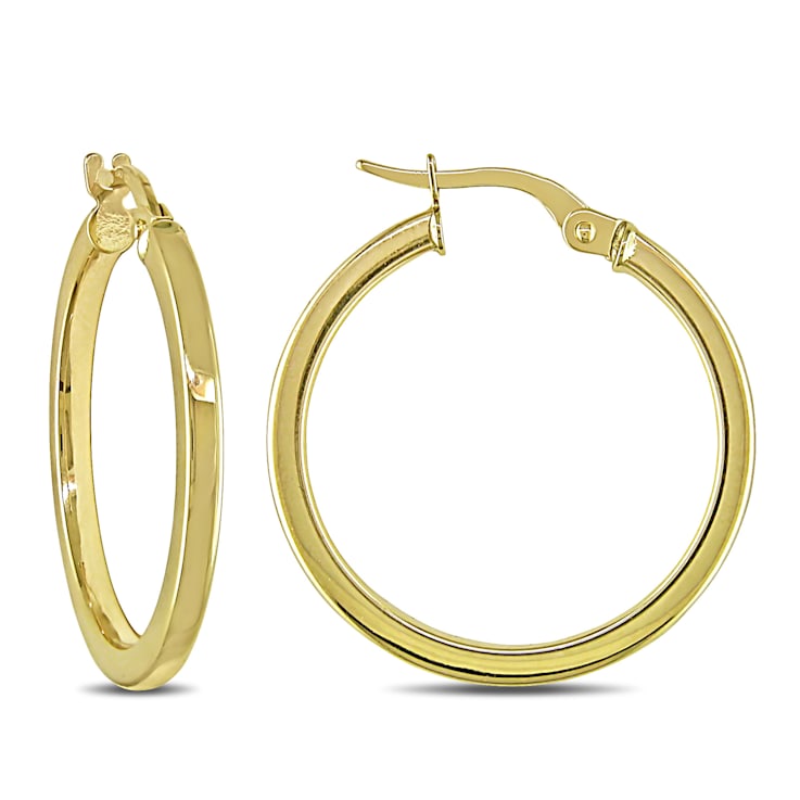 25 mm Hoop Earrings in 10k Yellow Gold