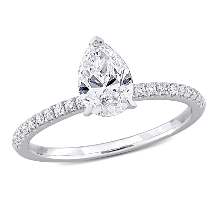 1 1/6 CT TW Lab-Grown Diamond Engagement Ring in 14K White Gold