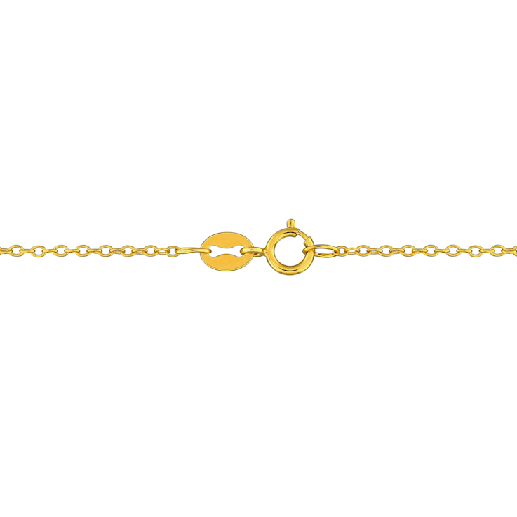 1/5 CT TGW Created White Sapphire Butterfly Necklace in Yellow Plated
Sterling Silver