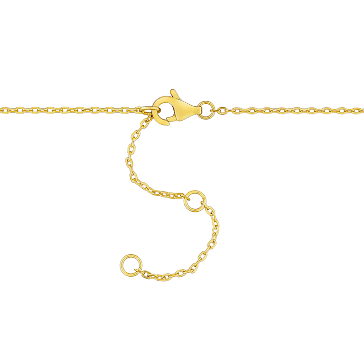 1/2 CT TGW Created Ruby Bead Bar Bracelet in Yellow Plated Sterling Silver