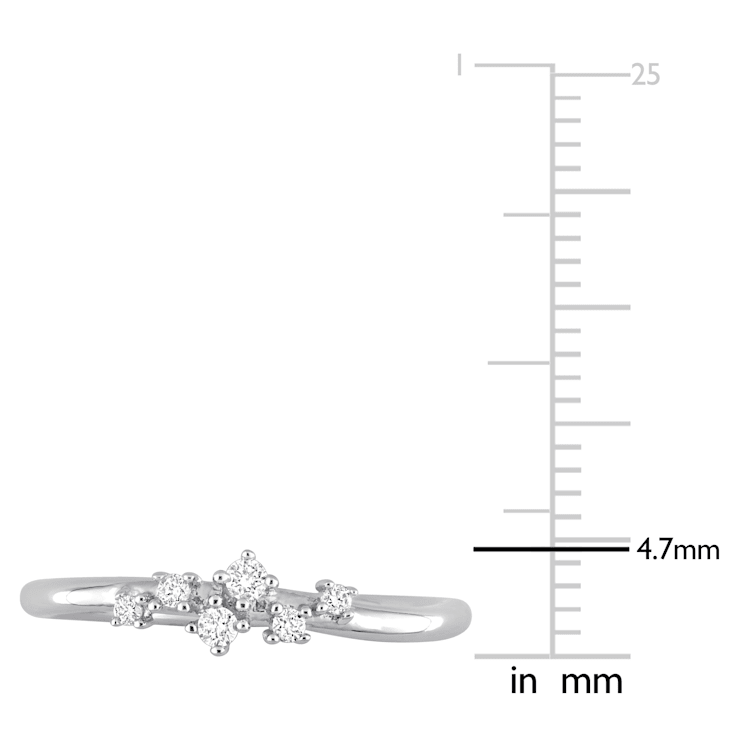 1/10 CT TW Diamond Band in Sterling Silver