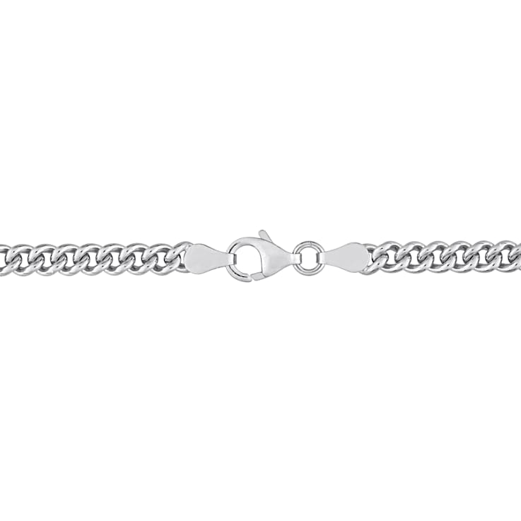 4.4MM Curb Link Chain Bracelet in Sterling Silver
