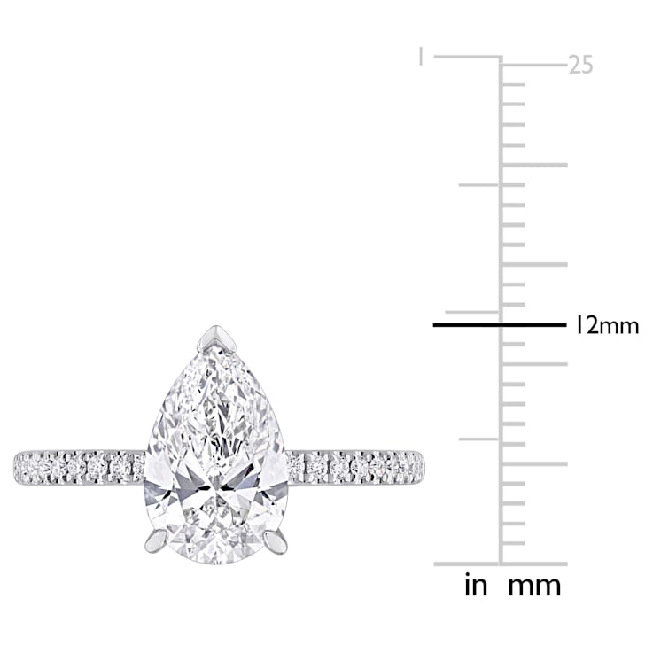 2 1/6 CT TW Lab-Grown Diamond Engagement Ring in 14K White Gold