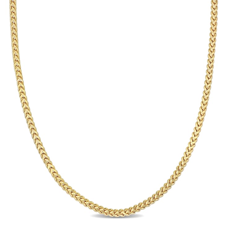 2.3mm Franco Link Necklace in 10k Yellow Gold, 24 in