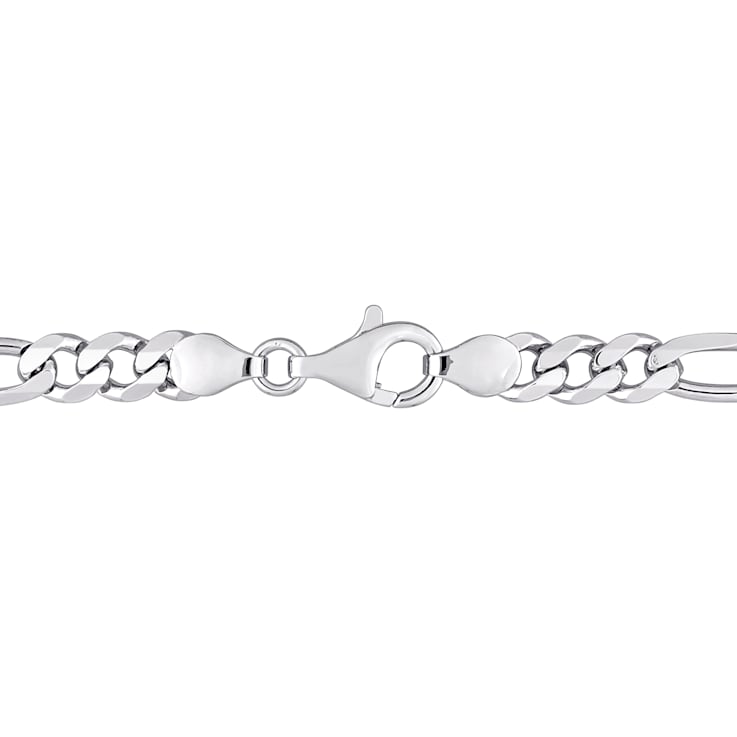 4 3/4 CT TGW Created Blue Sapphire Link Bracelet in Sterling Silver