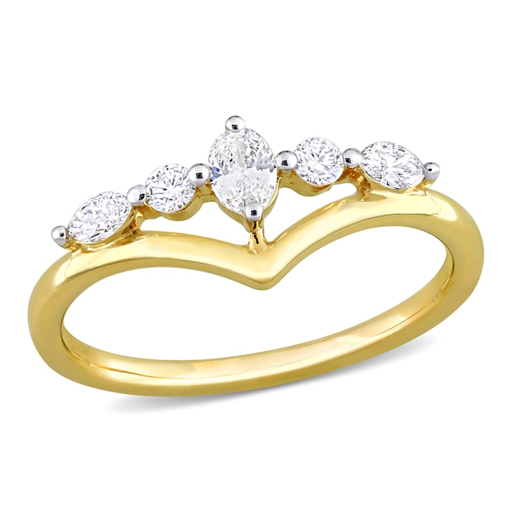 Paris Jewellers Ring with 1.00 Carat TW of Diamonds 14kt Yellow Gold