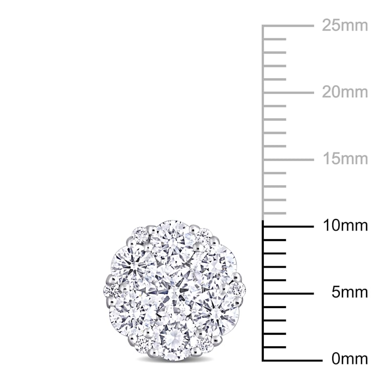 2 5/8 CT TW Diamond Composite Stud Earrings in 14k White Gold