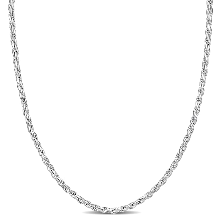 2.2MM Rope Chain Necklace in Sterling Silver
