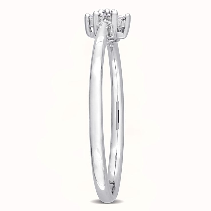 Diamond Accent Promise Ring in Sterling Silver