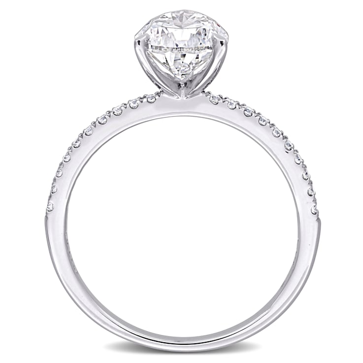 2 1/6 CT TW Lab-Grown Diamond Engagement Ring in 14K White Gold