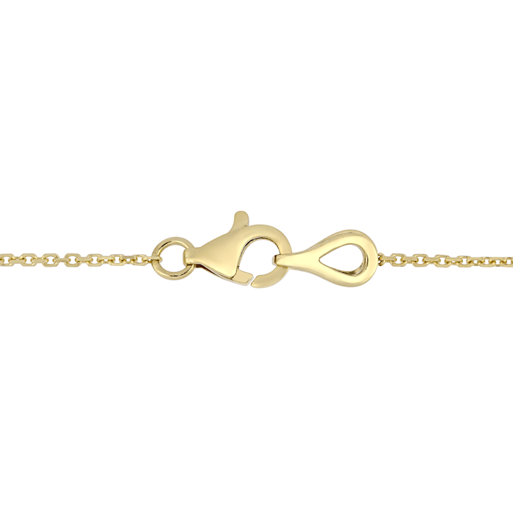 2 5/8 CT TGW Ruby and 2/5 CT TW Diamond Necklace in 14K Yellow Gold
