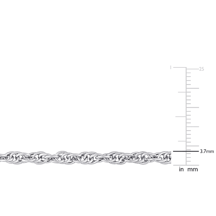 3.7MM Singapore Necklace in Sterling Silver