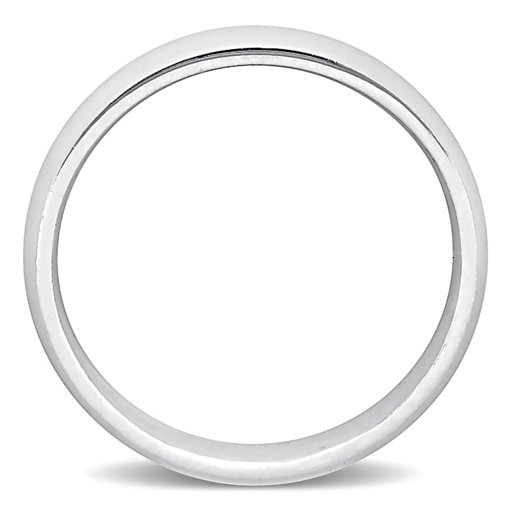 Men's 4.5mm Comfort Fit Wedding Band in 14K White Gold