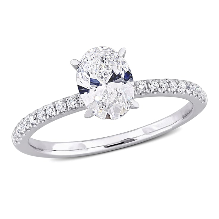 1 1/6 CT TW Lab-Grown Diamond Engagement Ring in 14K White Gold