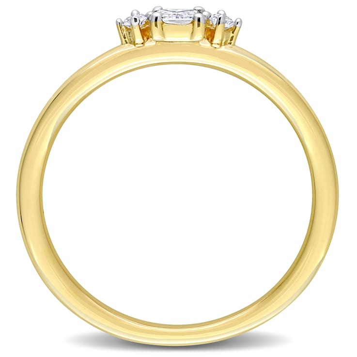 1/6 CT TW Diamond Ring in 14K Yellow Gold