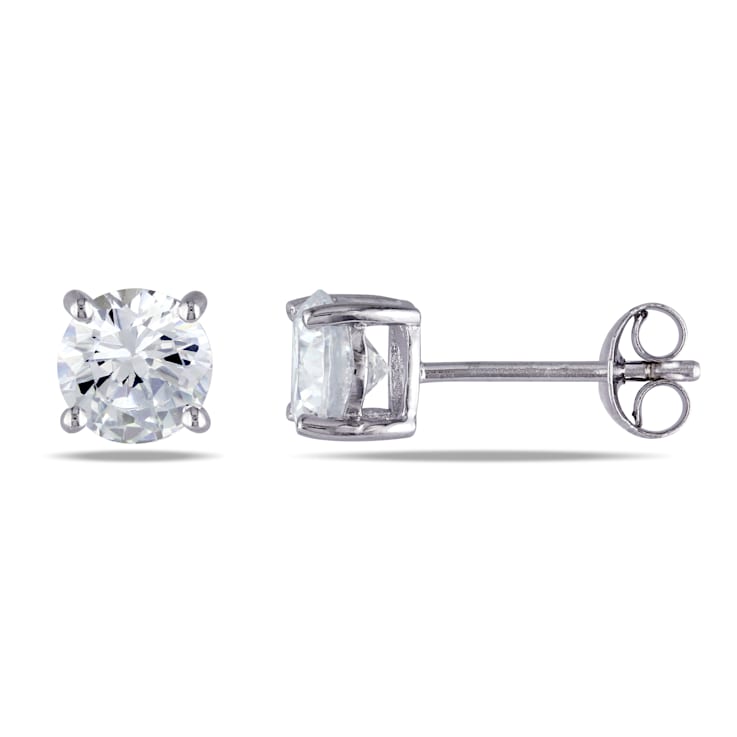 Cubic Zirconia Stud Earrings in Sterling Silver
