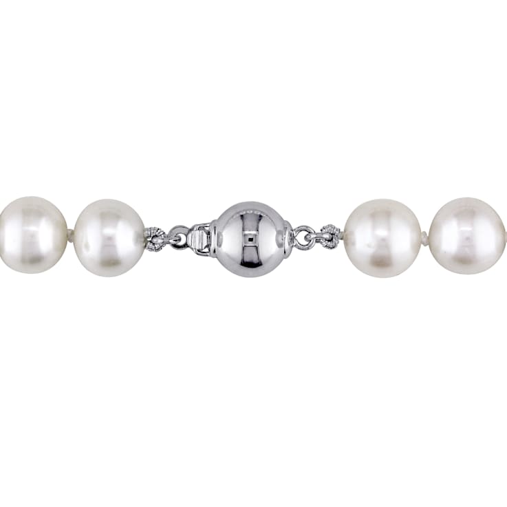 8 - 9 MM Freshwater Cultured Pearl Strand with Sterling Silver Ball Clasp