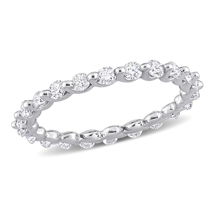 1 CT TW Diamond Eternity Ring in Platinum