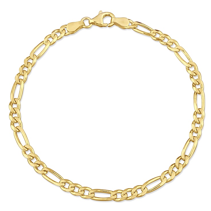 Yellow gold figaro chain on sale