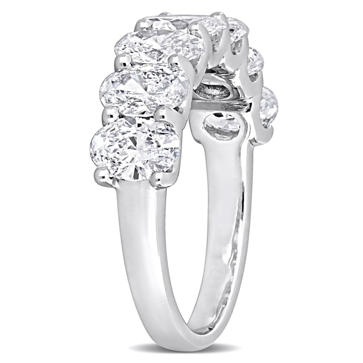3 CT TW Lab-Grown Diamond Semi-Eternity Ring in 14K White Gold