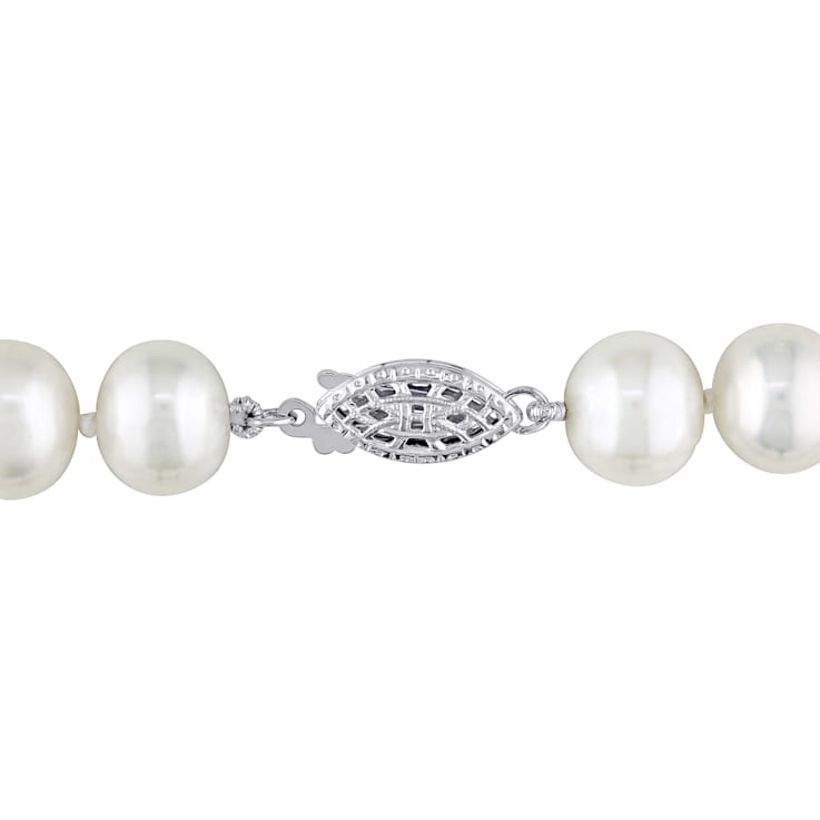 7.5 - 8 MM Cultured Freshwater Pearl Strand with Sterling Silver Clasp