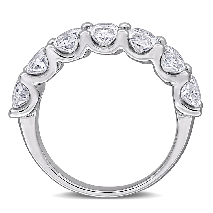 3 1/2 CT TW Lab-Grown Diamond Semi-Eternity Ring in 14K White Gold
