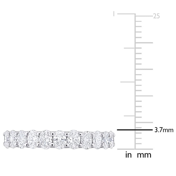1 CT TW Lab-Grown Diamond Anniversary Ring in 14K White Gold