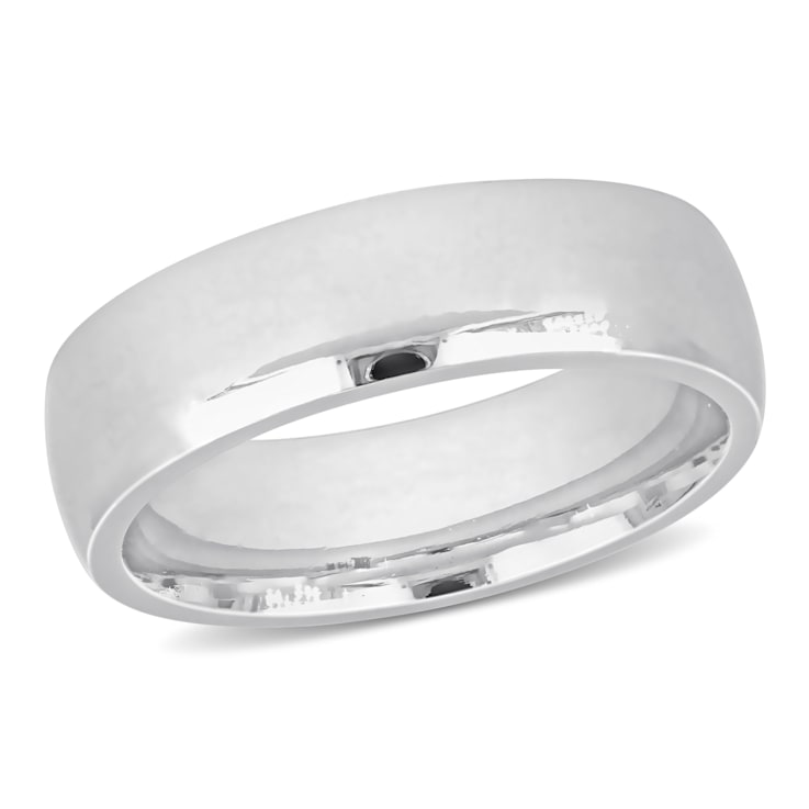 Men's 6.5mm Comfort Fit Wedding Band in 14K White Gold