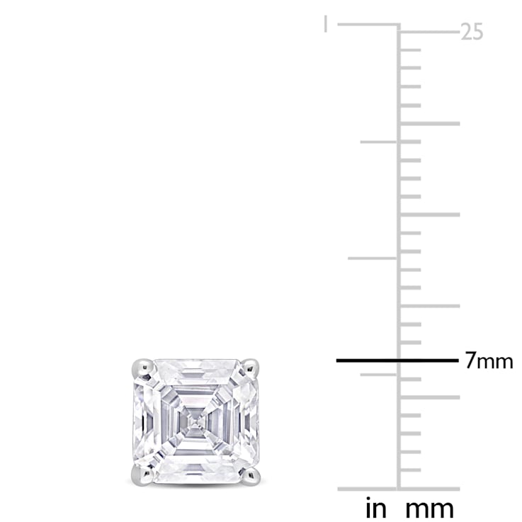 3 CT DEW Created Moissanite Stud Earrings in Sterling Silver