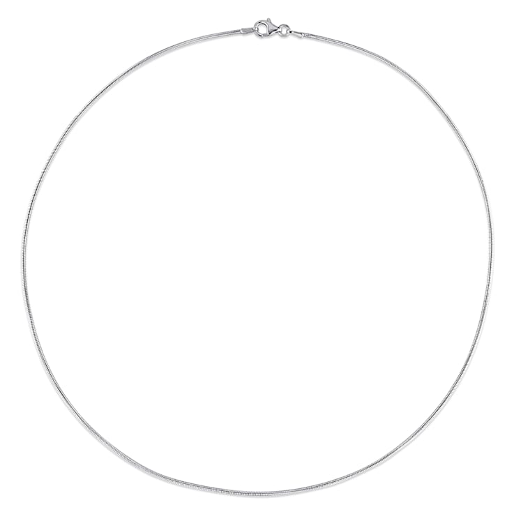 1.2MM Snake Chain Necklace in Sterling Silver