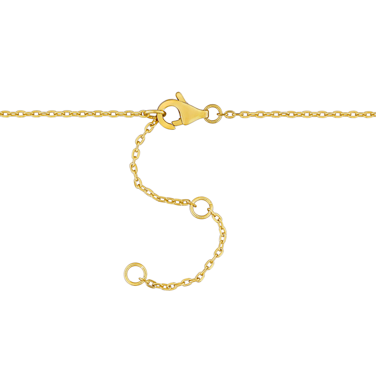 3/4 CT TGW Peridot Bead Bar Bracelet in Yellow Plated Sterling Silver