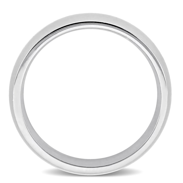 Men's 6.5mm Comfort Fit Wedding Band in 14K White Gold