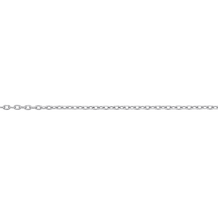 Diamond Cut Cable Chain Bracelet in Platinum, 7 in