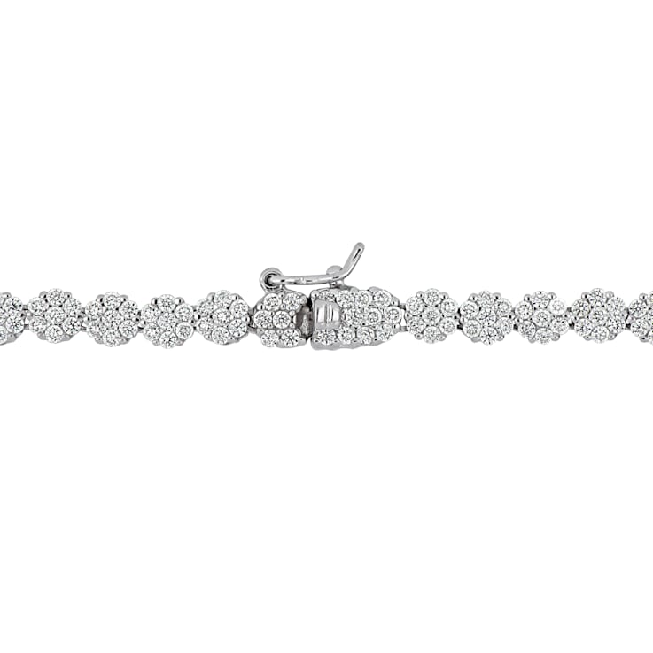 9 5/8 CT Cubic Zirconia Lariat Necklace in Sterling Silver