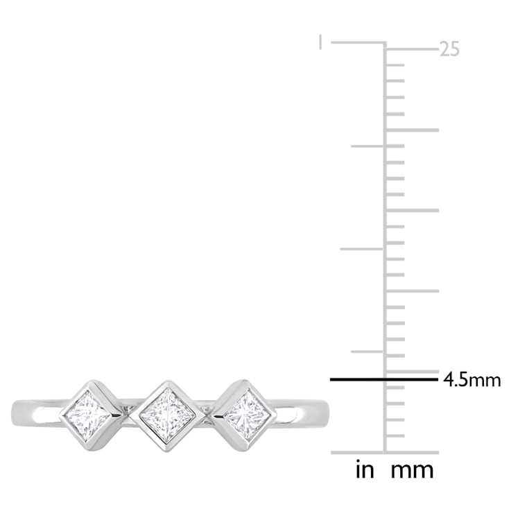 1/4 CT TW Diamond 3-Stone Ring in 14K White Gold