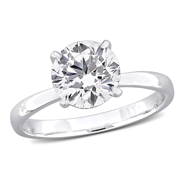 3 1/8 CT TW Lab-Grown Diamond Solitaire Ring in 14K White Gold