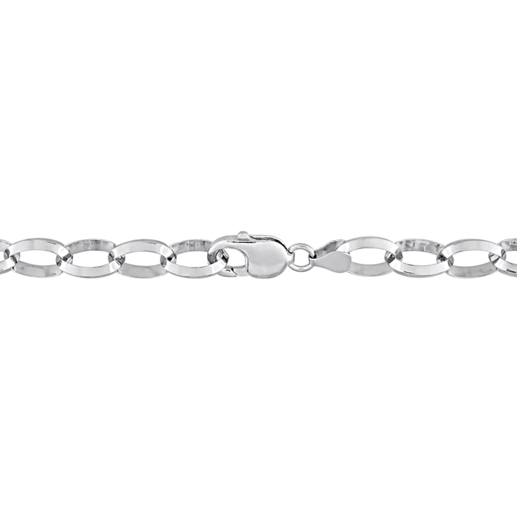 10.5MM Rolo Chain Bracelet in Sterling Silver
