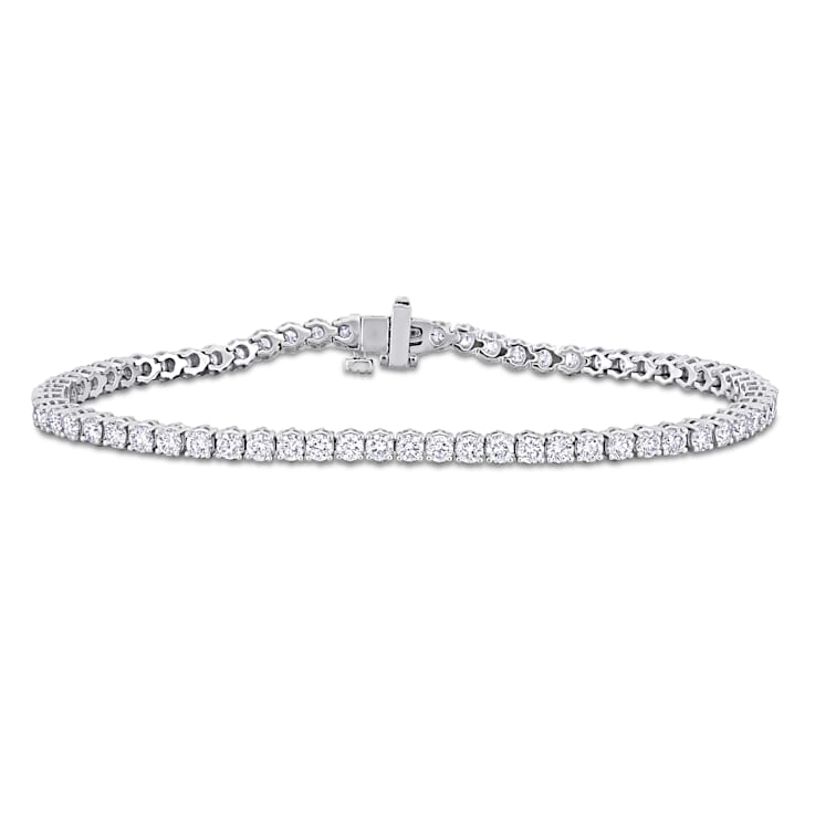 3 3/4 CT TW Lab-Grown Diamond Tennis Bracelet in 14K White Gold