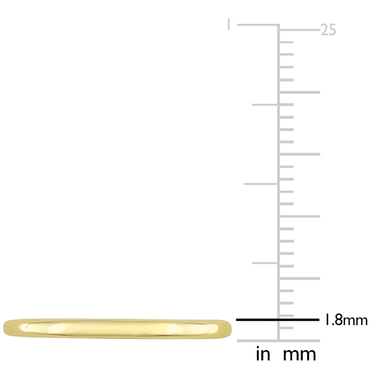 Ladies Wedding Band in 10K Yellow Gold