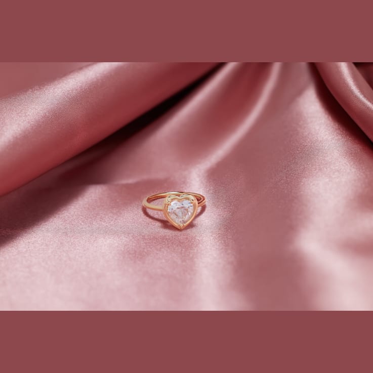 2 CT DEW Heart-Shaped Lab Created Moissanite Engagement Ring in 10K
Yellow Gold