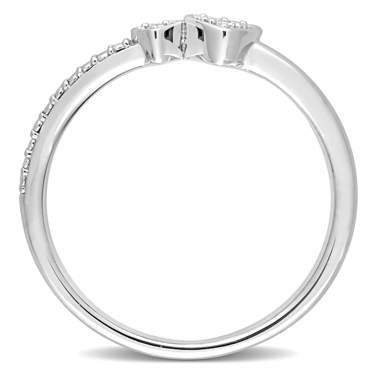 Promise Ring Diamond Accent Sterling Silver