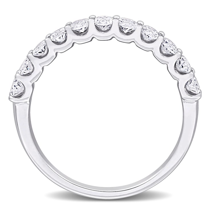 1 CT TW Lab-Grown Diamond Anniversary Ring in 14K White Gold
